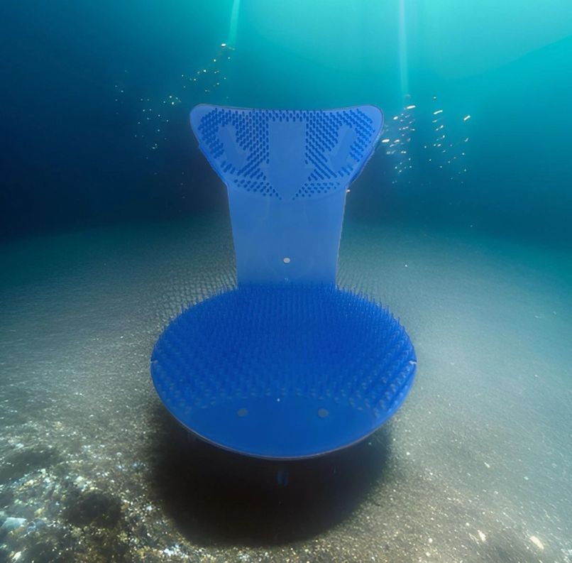 U-R-IN® patented urinal screen with drip-catching funnel and splash prevention geometry